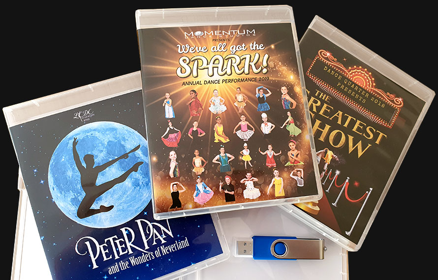 Dance Concerts in dedicated USB Cases