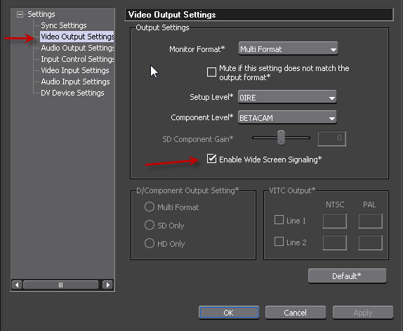 NTSC DV Device Preset Step3