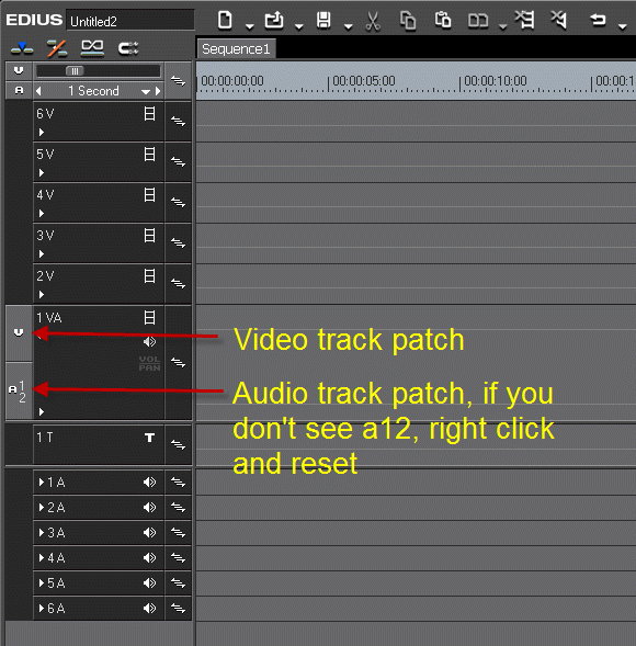 EDIUS6 track patches step1