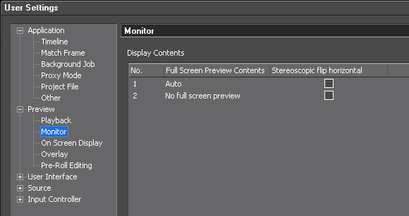 EDIUS65 user settings monitor