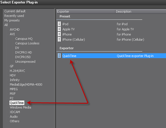 EDIUS to Final Cut Pro Export - Step1