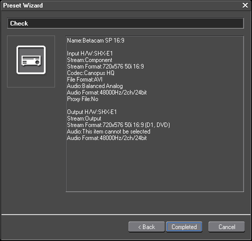 EDIUS 6 RS-422 Setup Step20