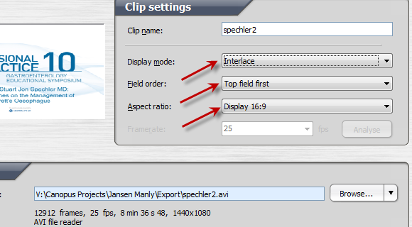 TmpgEnc 4 Xpress - Clip Settings