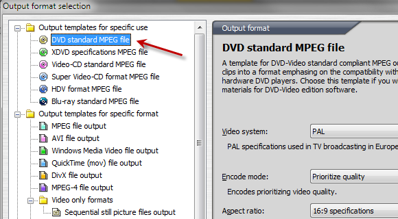 TmpgEnc 4 Xpress - DVD Template