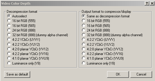 Virtual Dub Color Depth