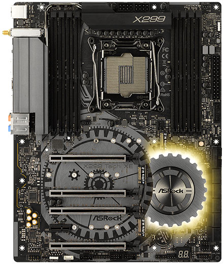 We recommend X299 series motherboards