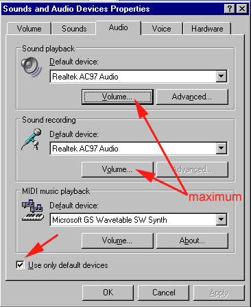 EDIUS Audio Settings