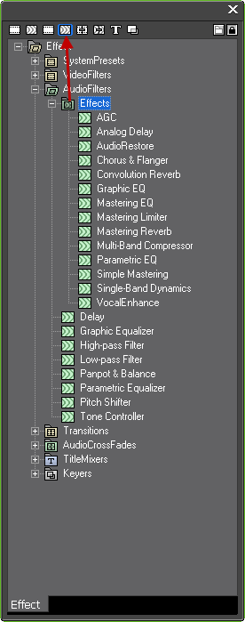 EDIUS audio VST effects