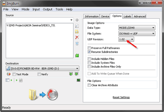 DVD with Imgburn - Step4