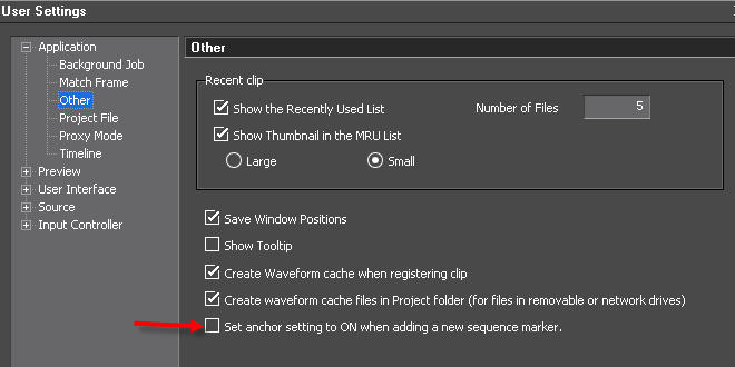 Marker Ripple Setting