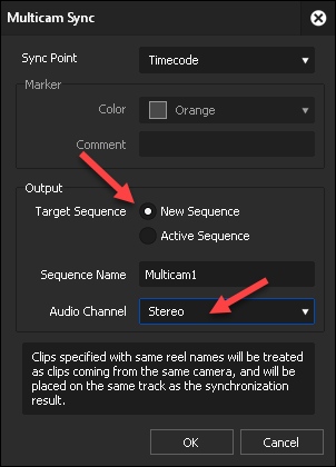 EDIUS 9.5 Multicam preparation step6